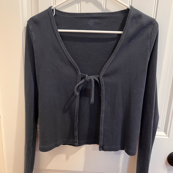 Brandy Melville Tops - Brandy Melville navy blue cardigan sweater